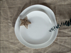 Ensembles de dîner empilables modernistes en porcelaine blanche