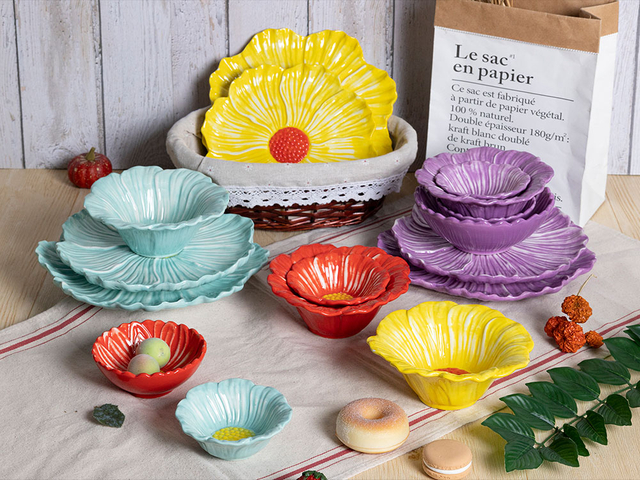 Ensemble de salle à manger au design de feuilles artistiques pour une salle à manger élégante