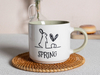 Tasse à café de Pâques vibrante avec poignée colorée