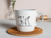Tasse à café de Pâques vibrante avec poignée colorée