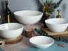 Ensembles de vaisselle en porcelaine tendre blanc Basic New